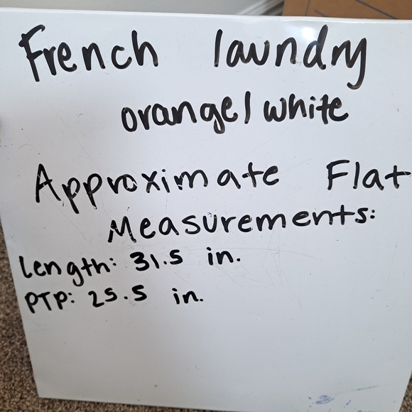 NEW French Laundry Bundle Of 2 Orange & Cream Beaded Beachy Tank Tops Size 3X - Picture 10 of 10